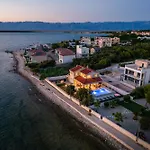 Front With Heated Pool, Jacuzzi, Fantastic View, The Sound Of The Waves - By Traveler Tourist Agency Krk Id 2404 *