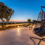 Front With Heated Pool, Jacuzzi, Fantastic View, The Sound Of The Waves - By Traveler Tourist Agency Krk Id 2404 Privlaka (Zadar)