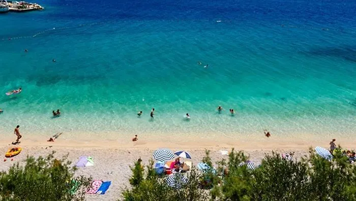 Front With Heated Pool, Jacuzzi, Fantastic View, The Sound Of The Waves - By Traveler Tourist Agency Krk Id 2404