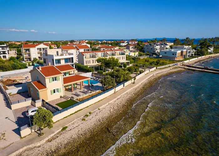 Front With Heated Pool, Jacuzzi, Fantastic View, The Sound Of The Waves - By Traveler Tourist Agency Krk Id 2404 Villa *